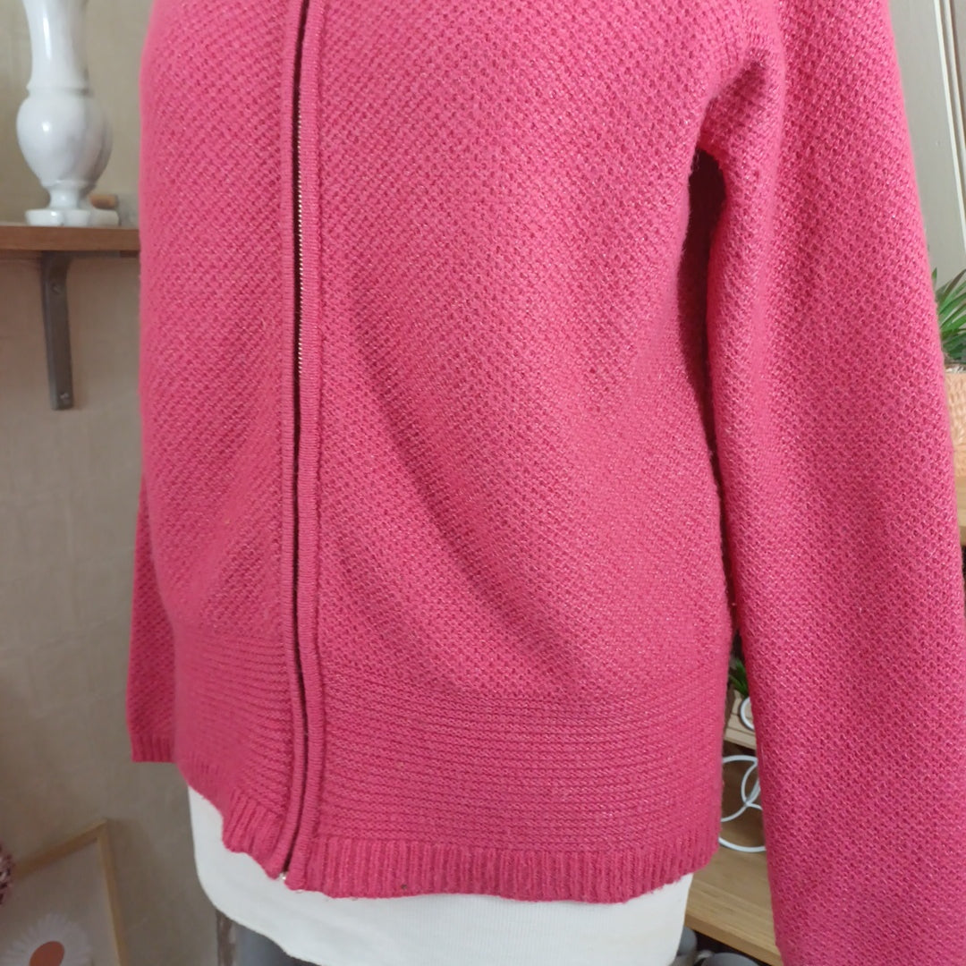 Gilet rose,Promod, taille L