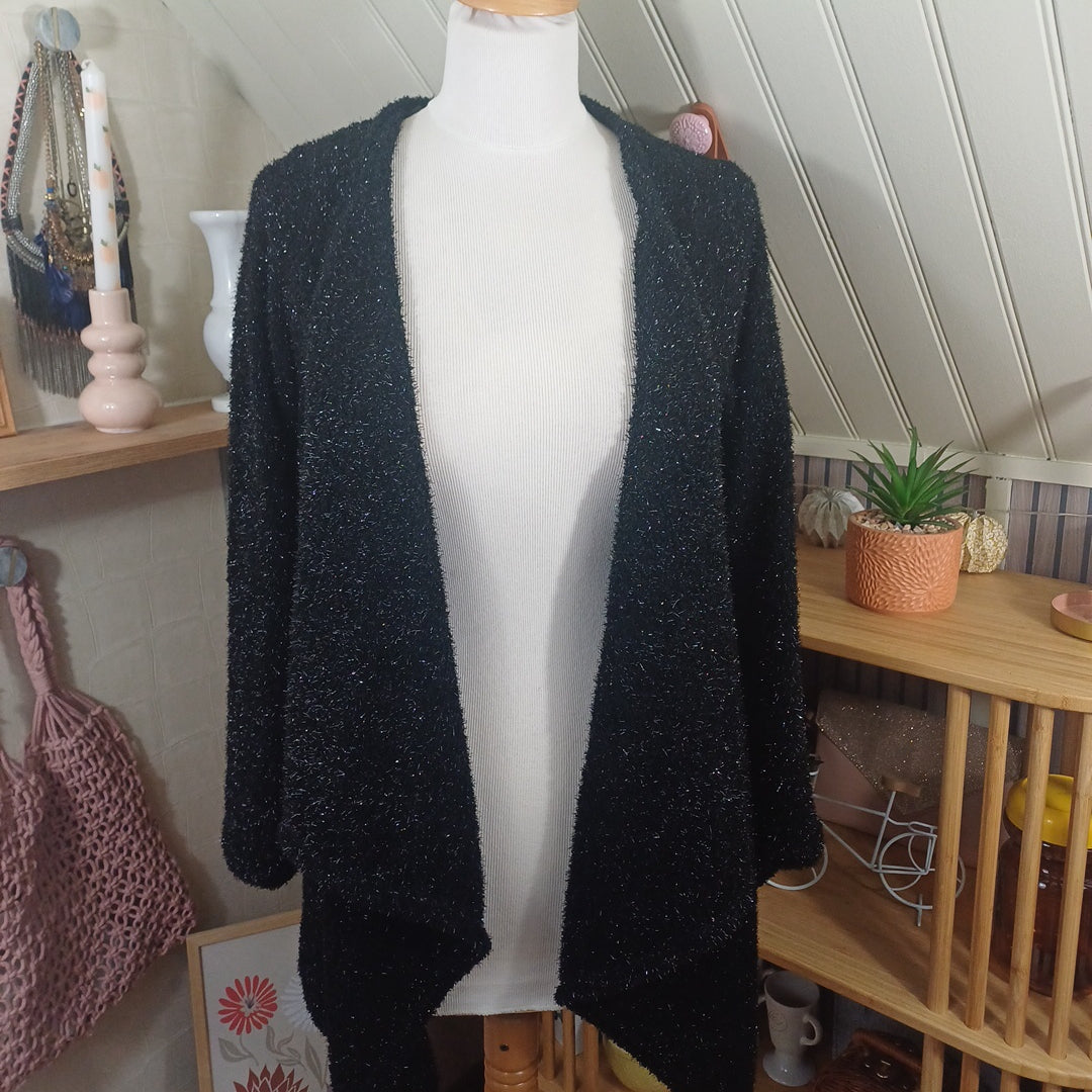 Gilet noir pailleté, taille M