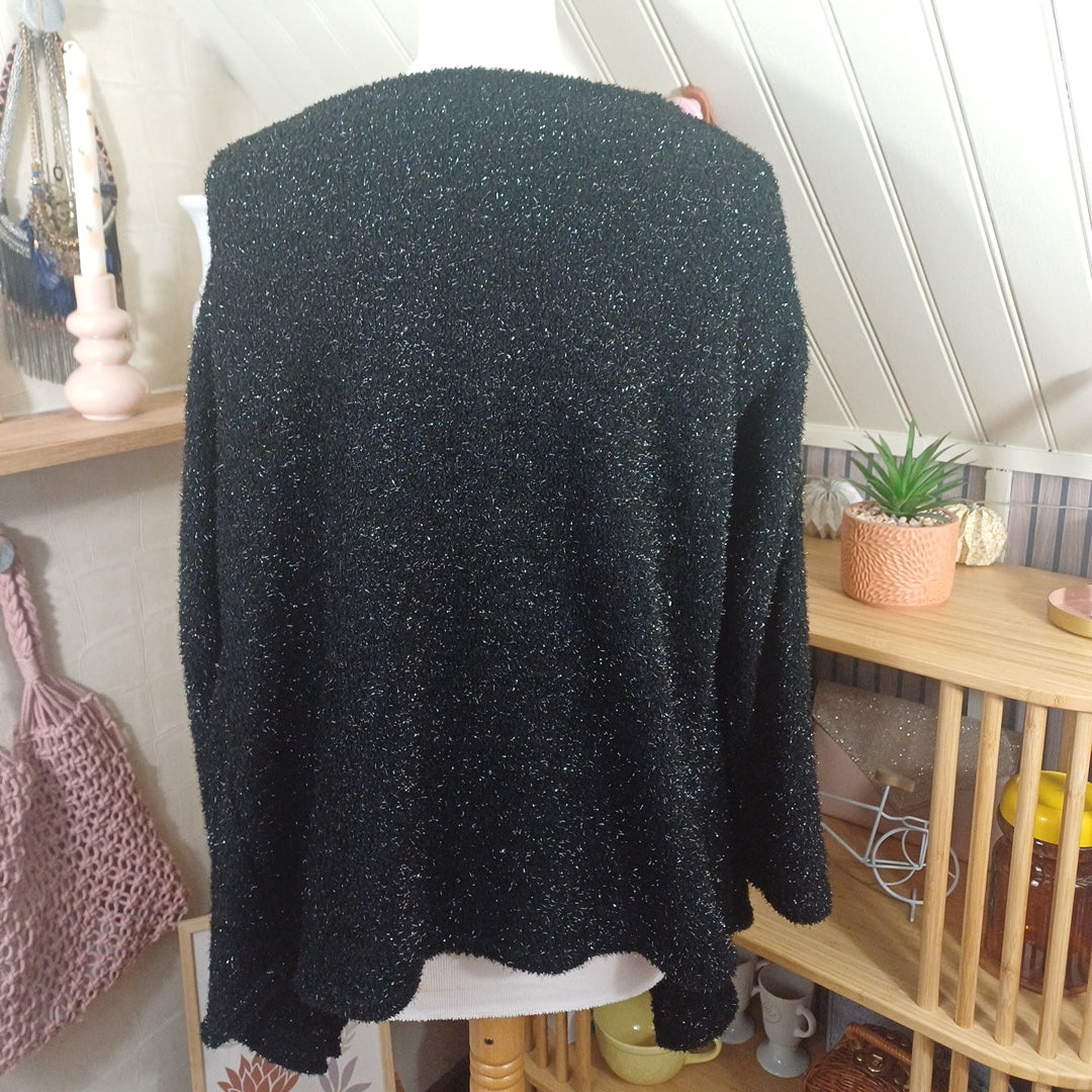Gilet noir pailleté, taille M