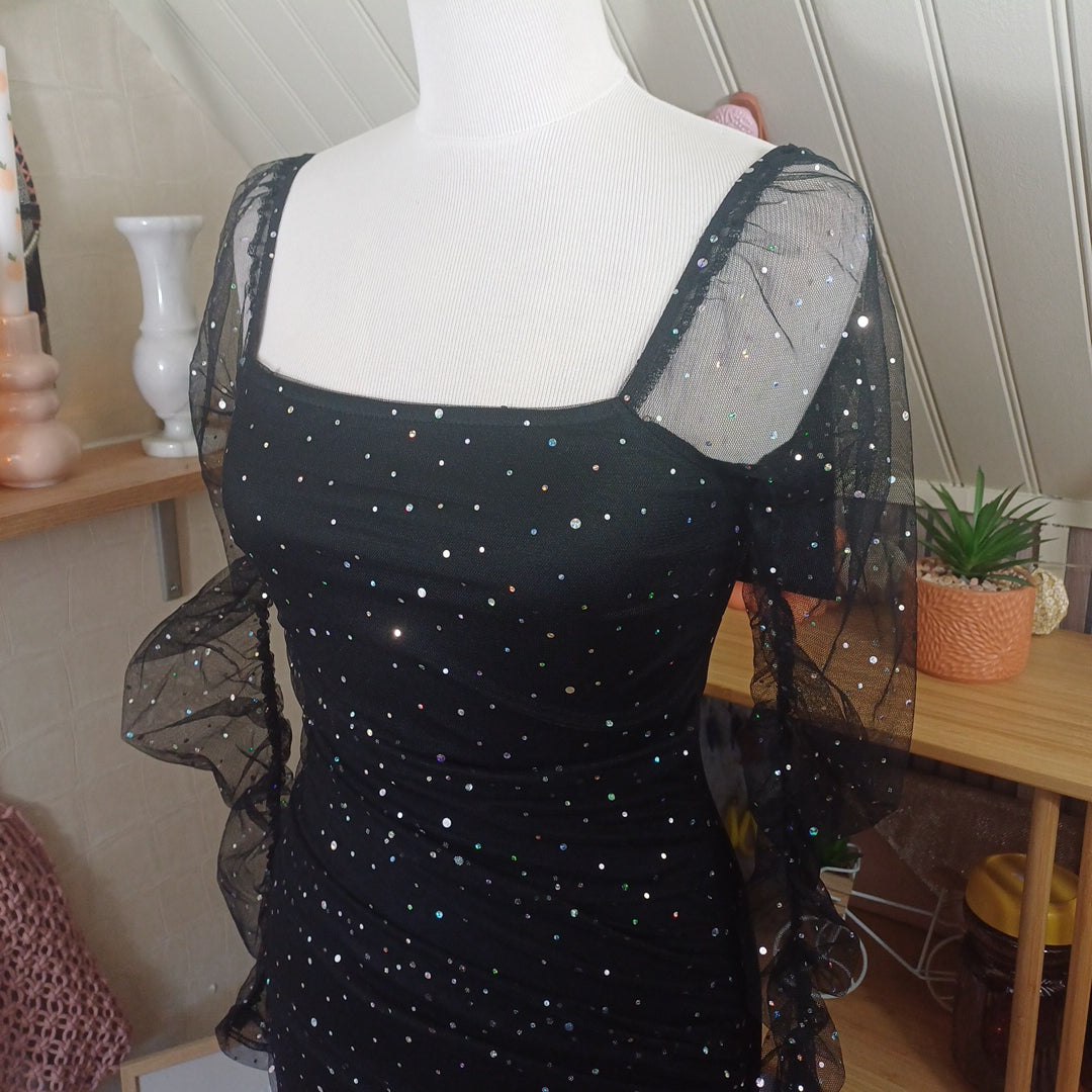 Robe noire,Double Crazy, taille S
