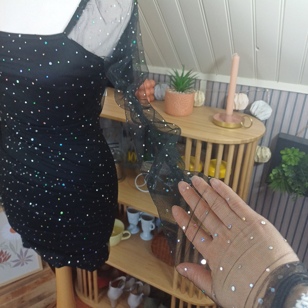 Robe noire,Double Crazy, taille S