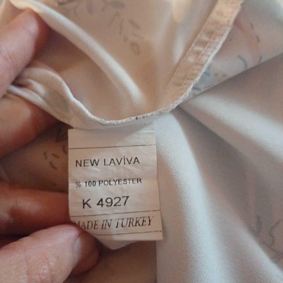 Chemise beige à motifs, New Laviva, taille 40