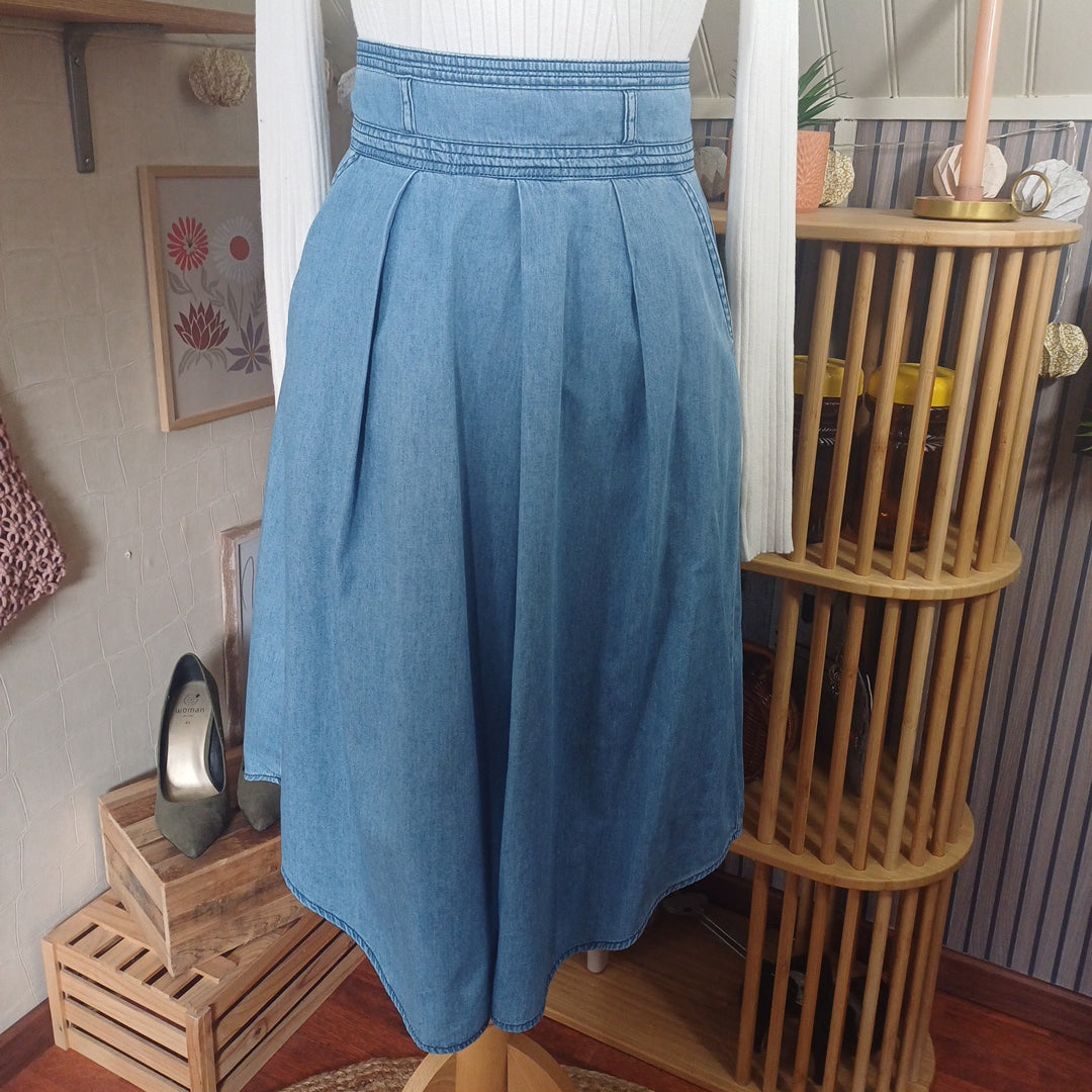 Jupe bleue, Promod, taille 36
