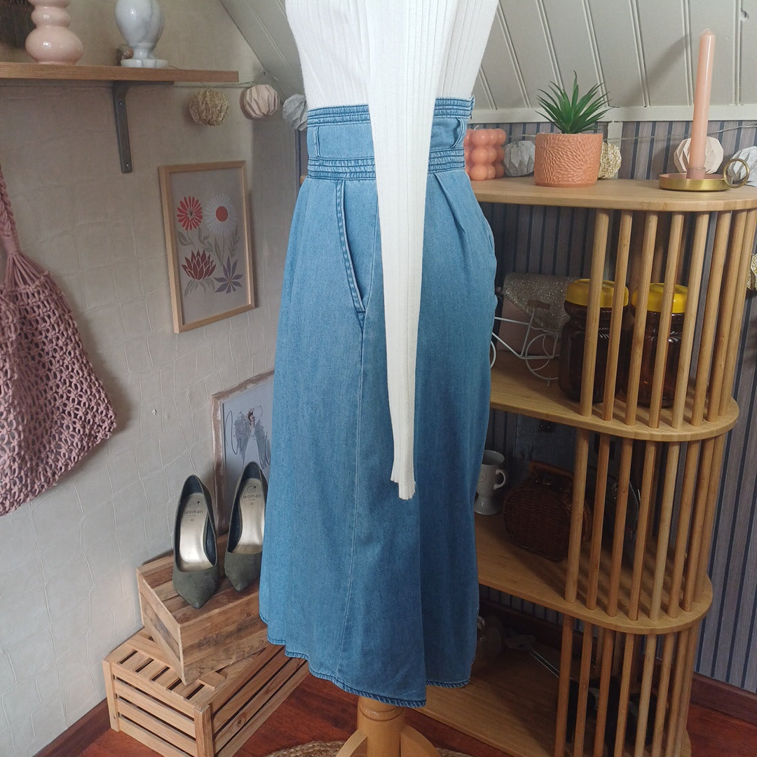Jupe bleue, Promod, taille 36