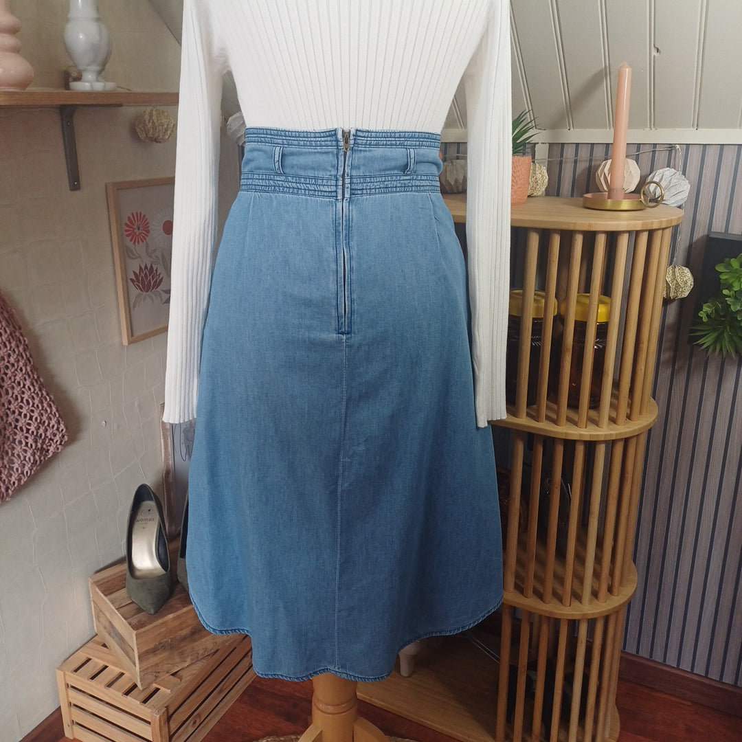 Jupe bleue, Promod, taille 36