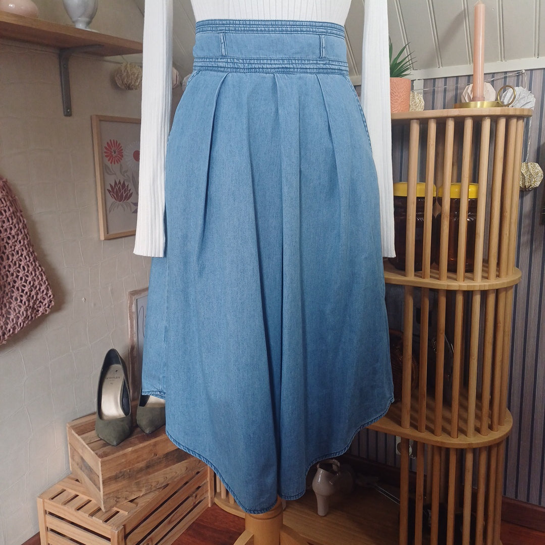 Jupe bleue, Promod, taille 36