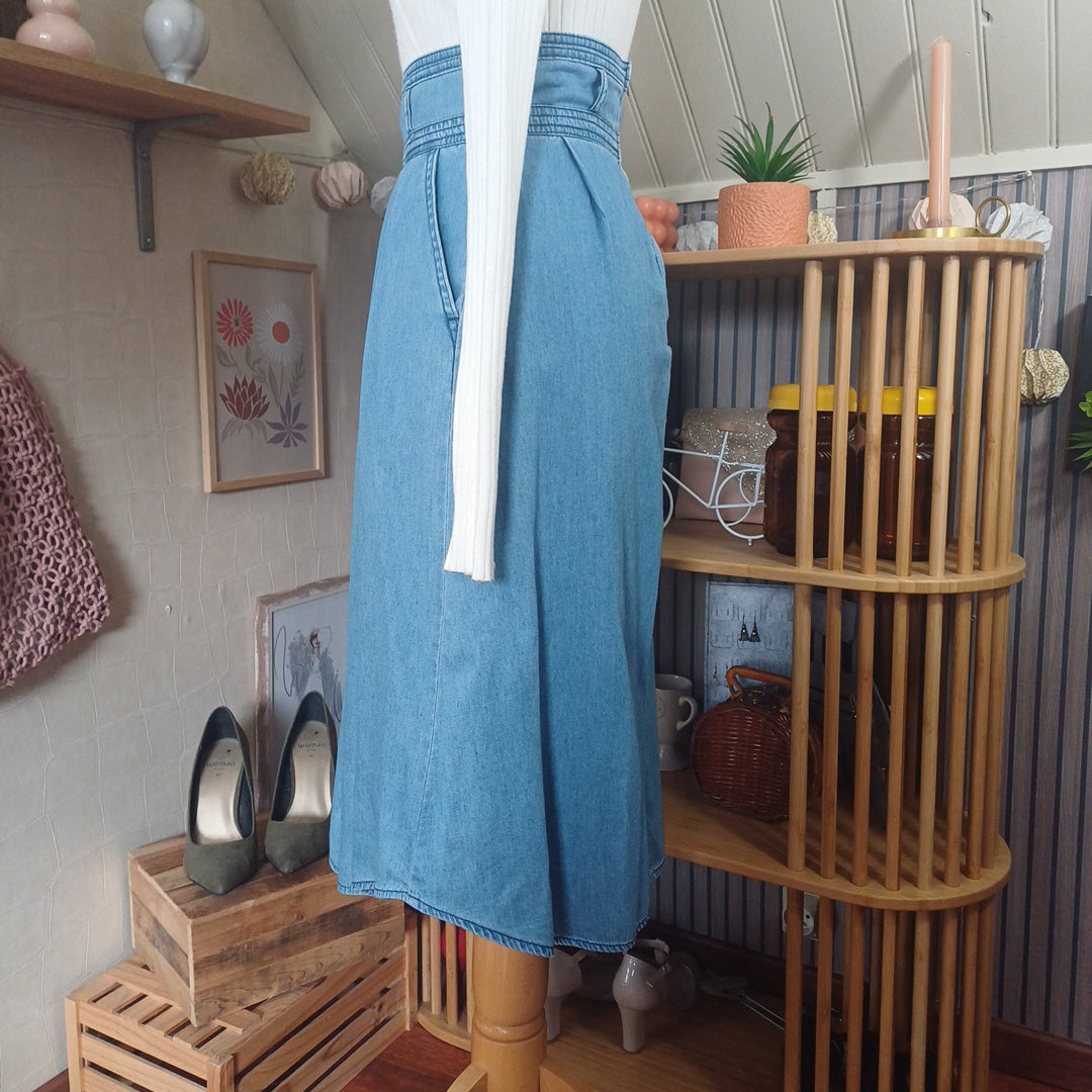 Jupe bleue, Promod, taille 36