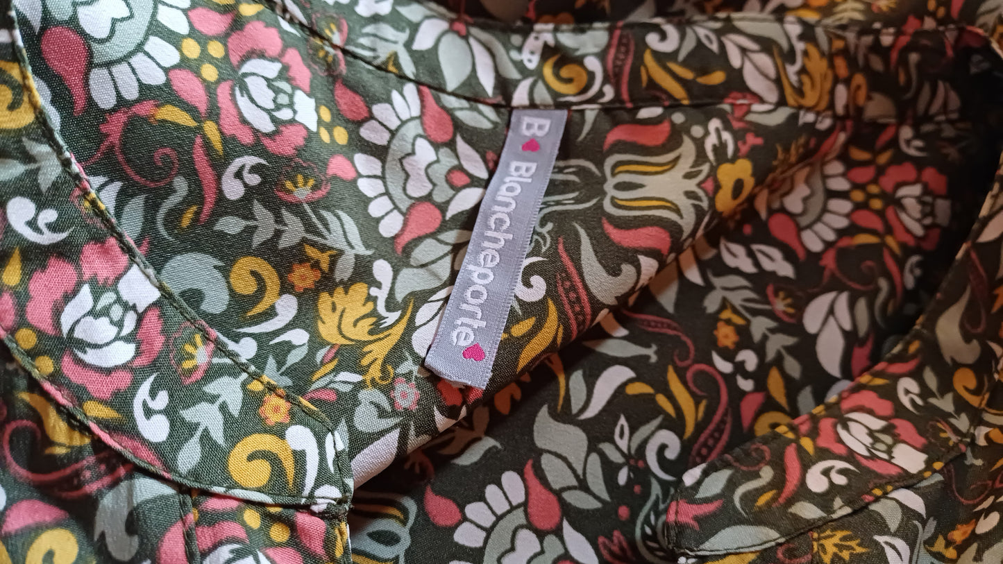 Blouse verte à motifs, Blancheporte,taille 40