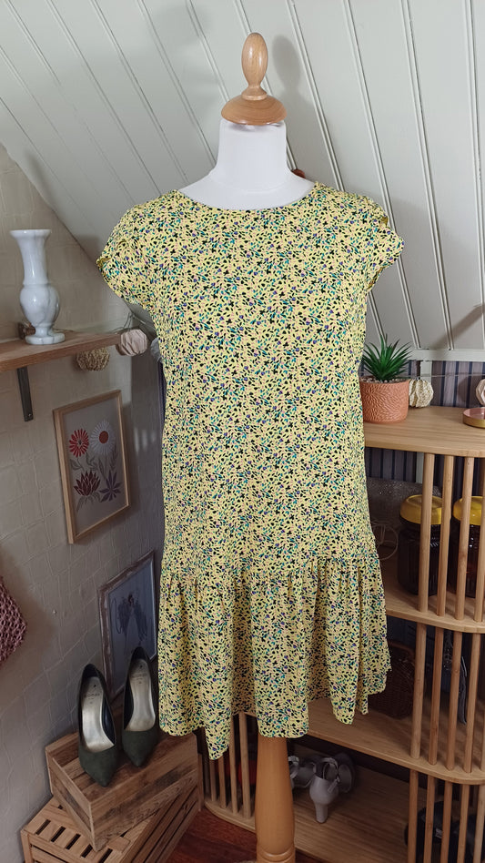 Robe jaune tachetée, Promod, taille 38