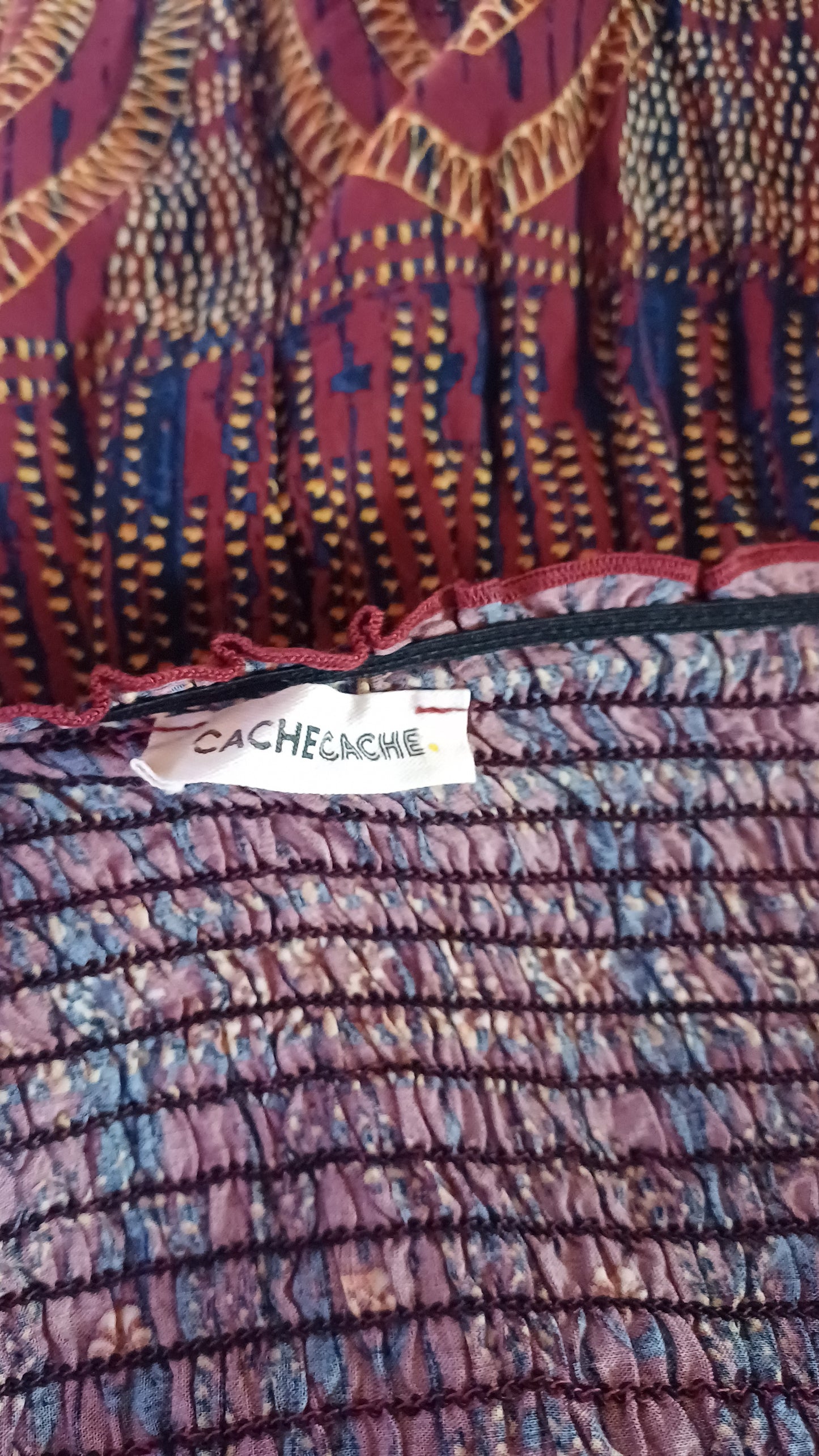 Blouse bordeaux, Cache Cache, taille 38