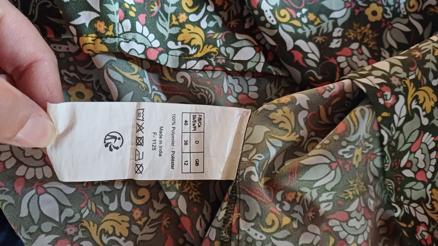 Blouse verte à motifs, Blancheporte,taille 40