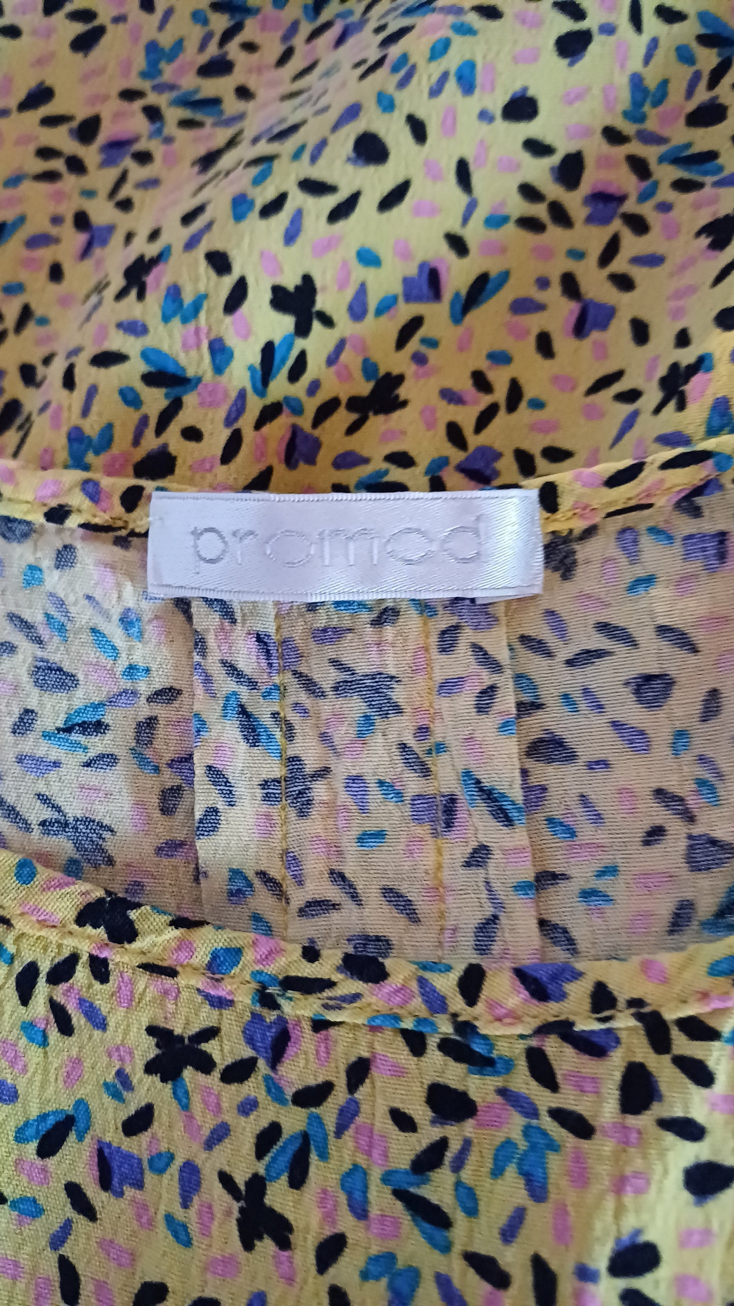 Robe jaune tachetée, Promod, taille 38