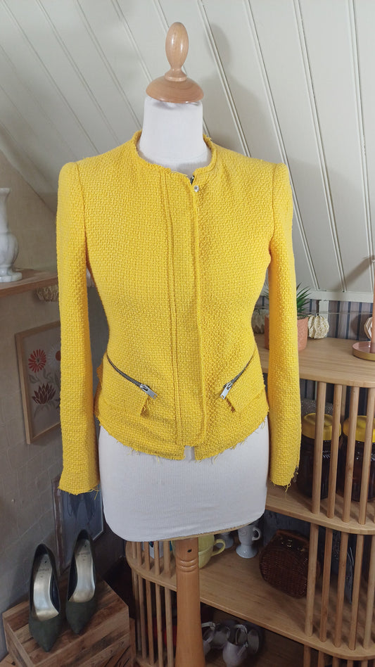 Veste jaune,Zara, taille XS